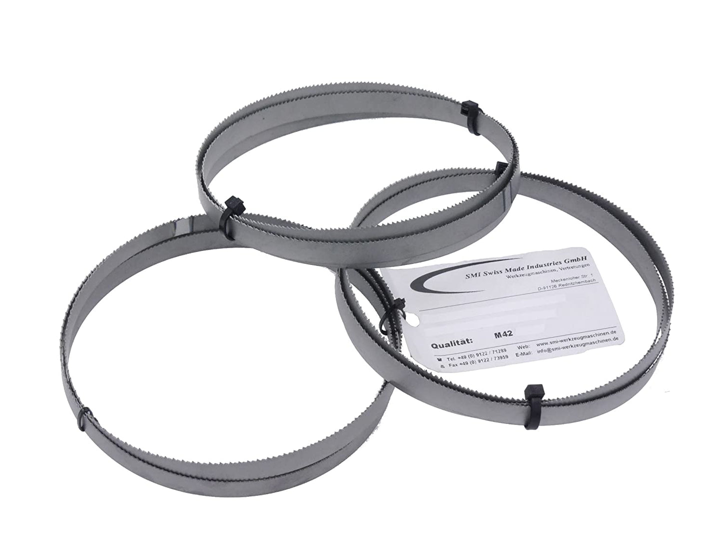 3er SET Bandsägeblatt Bi-Metall M42 Abmessung 1140 x 13 x 0,65 mm z.B. für Güde MBS 105 V Sägeband Metallbandsägeblatt