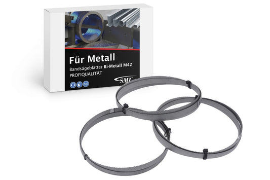 3er SET Bi-Metall Bandsägeblatt M42 2000 x 20 x 0,9 mm